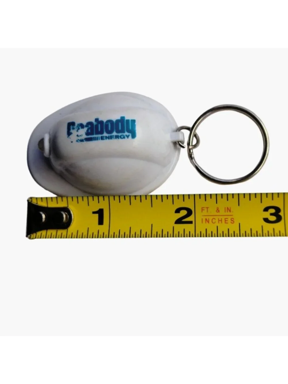 Peabody Energy White Hard Hat Keychain Light Not Working